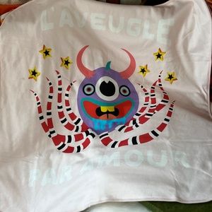 Gucci L’Aveugle Monster kids blanket